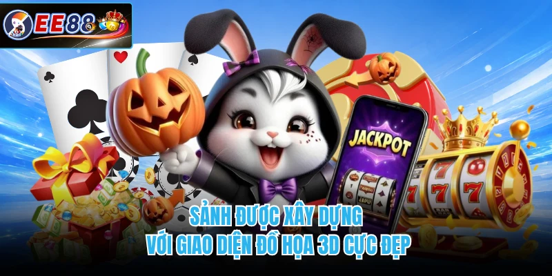 Sảnh được xây dựng với giao diện đồ họa 3D cực đẹp